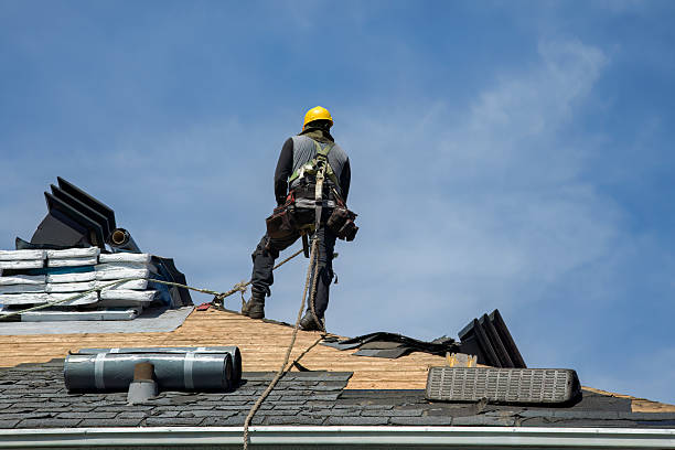 Professional Roof Repair technician working in Portola Valley, CA